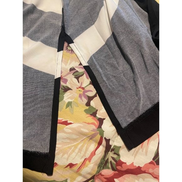 NWT Chico's Womens Knit Kit Zebra Print Optic White Black Jacket - Size 2 12/14 - Picture 11 of 11